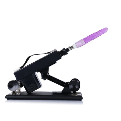 Paket Zorro Auxfun Basis-Sexmaschine mit 7 Dildo-Aufsätzen