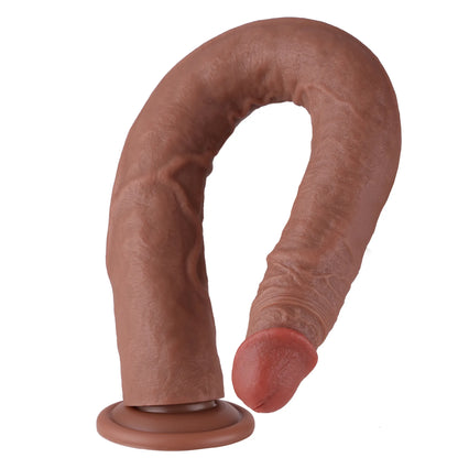 Realistischer XXL Silikon-Dildo 50 cm mit Saugnapf für freihändige Freude, Premium-Qualität &.