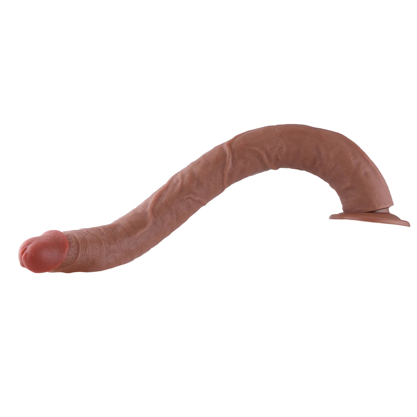 Realistischer XXL Silikon-Dildo 50 cm mit Saugnapf für freihändige Freude, Premium-Qualität &.