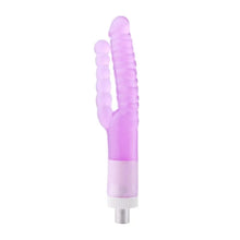 Doppelt gerippter 3XLR Dildo für Auxfun Basic Sexmaschine