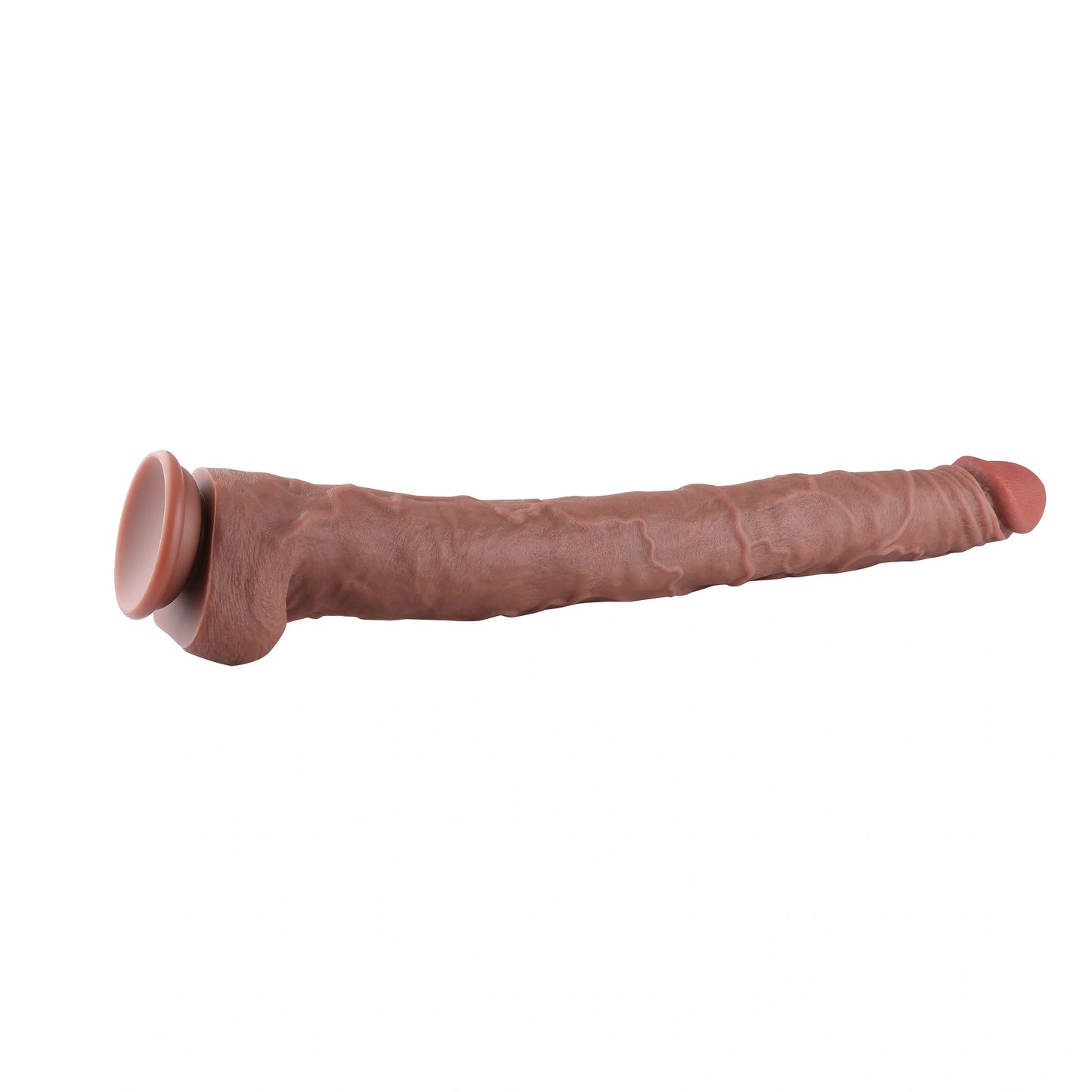 Colossus XXXL Realistischer Dildo Mit Saugnapf 55 CM - Premium Silikon, Lebensechte Erfahrung, 55 cm.