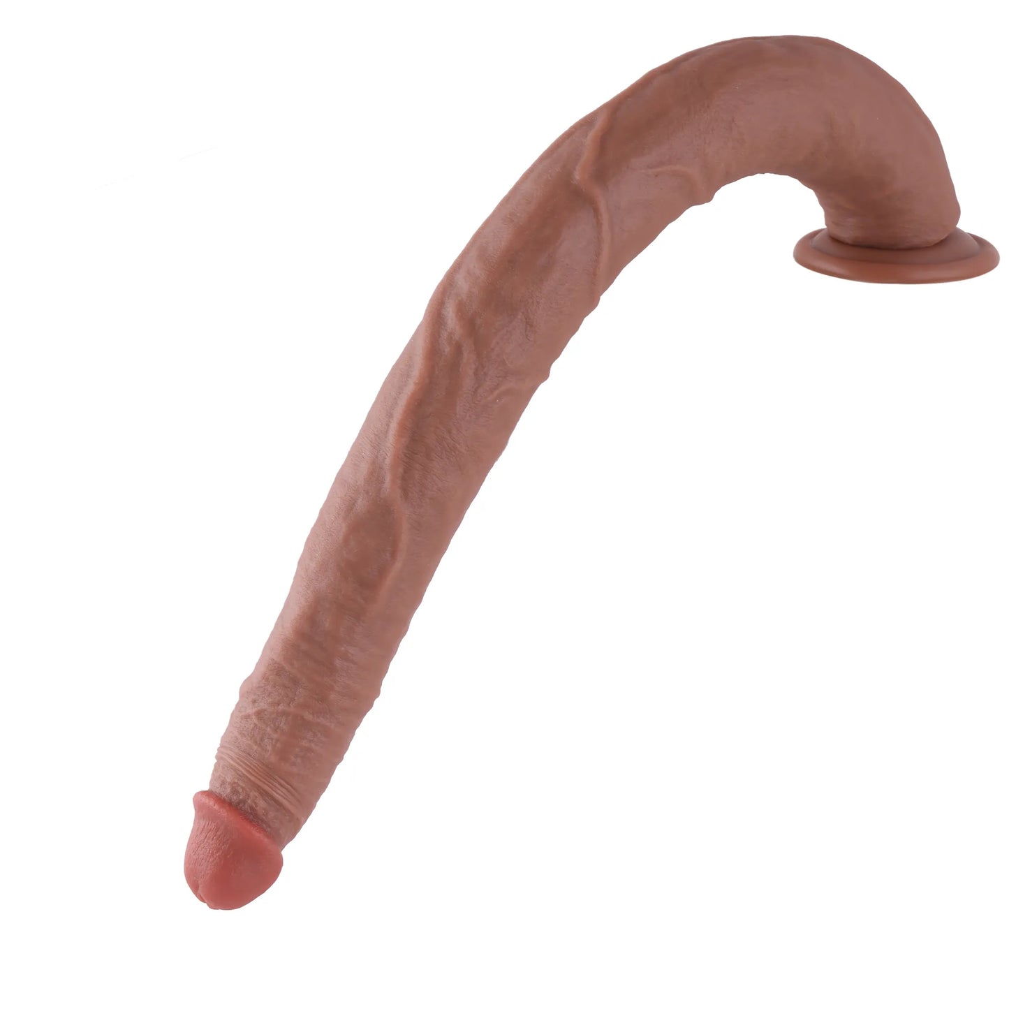 Realistischer XXL Silikon-Dildo 50 cm mit Saugnapf für freihändige Freude, Premium-Qualität &.