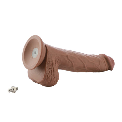 Dildo EZfunLok für Auxfun Plus Sexmaschine Braun 26 cm