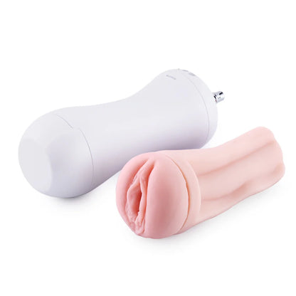 Pocket Pussy für die QAC Sexmaschinen realistische Vagina mit Vibration! Schwarz