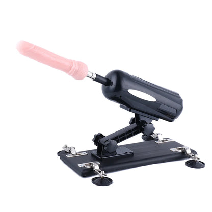 Paket Noir Auxfun Basic Sexmaschine mit 5 Aufsätzen für Anal- und Vaginalgebrauch