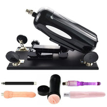 Paket Noir Auxfun Basic Sexmaschine mit 5 Aufsätzen für Anal- und Vaginalgebrauch