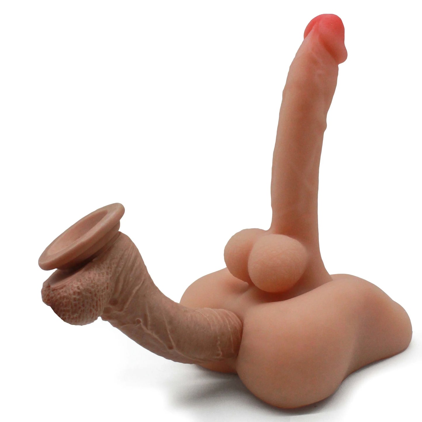 Taboo Toys Realistischer Mega Dildo mit Anus und Saugnapf - 18 cm für ultimative Hände-frei.
