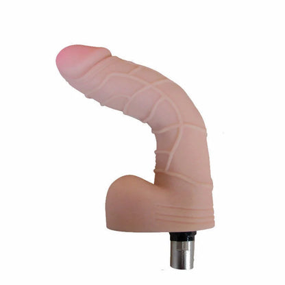 Dildo Biegsam 3XLR für Auxfun Basic Sexmaschine Beige 18 cm
