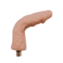 Dildo Biegsam 3XLR für Auxfun Basic Sexmaschine Beige 18 cm