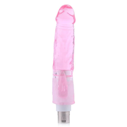 Dildo Pink mit Klitorisstimulation 3XLR-Anschluss für die Auxfun Basic Sexmaschine