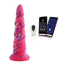Premium Silikon Anal Dildo mit einzigartigem Design, Vibration - Freihändige Freude - 25 cm