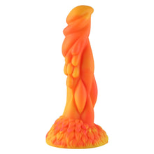 Wildolo Fantasy Saugnapf-Dildo Orange 21 cm - Vibrating Realistischer Oranger Dildo für freihändige Anwendung.