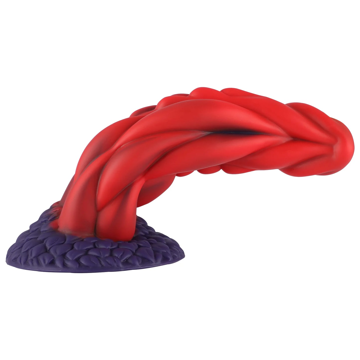 Wildolo Fantasy Saugnapf Dildo Nesbu - 21 cm, Rot | Realistisches Silikon-Vibrationsspielzeug für intensive Erlebnisse.