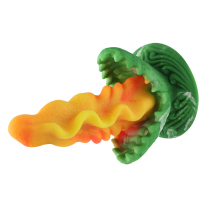 22 cm Dildo Mushu mit kraftvollem Saugfuß | Realistischer Silikon-Dildo mit Rillen für intensive Empfindungen.