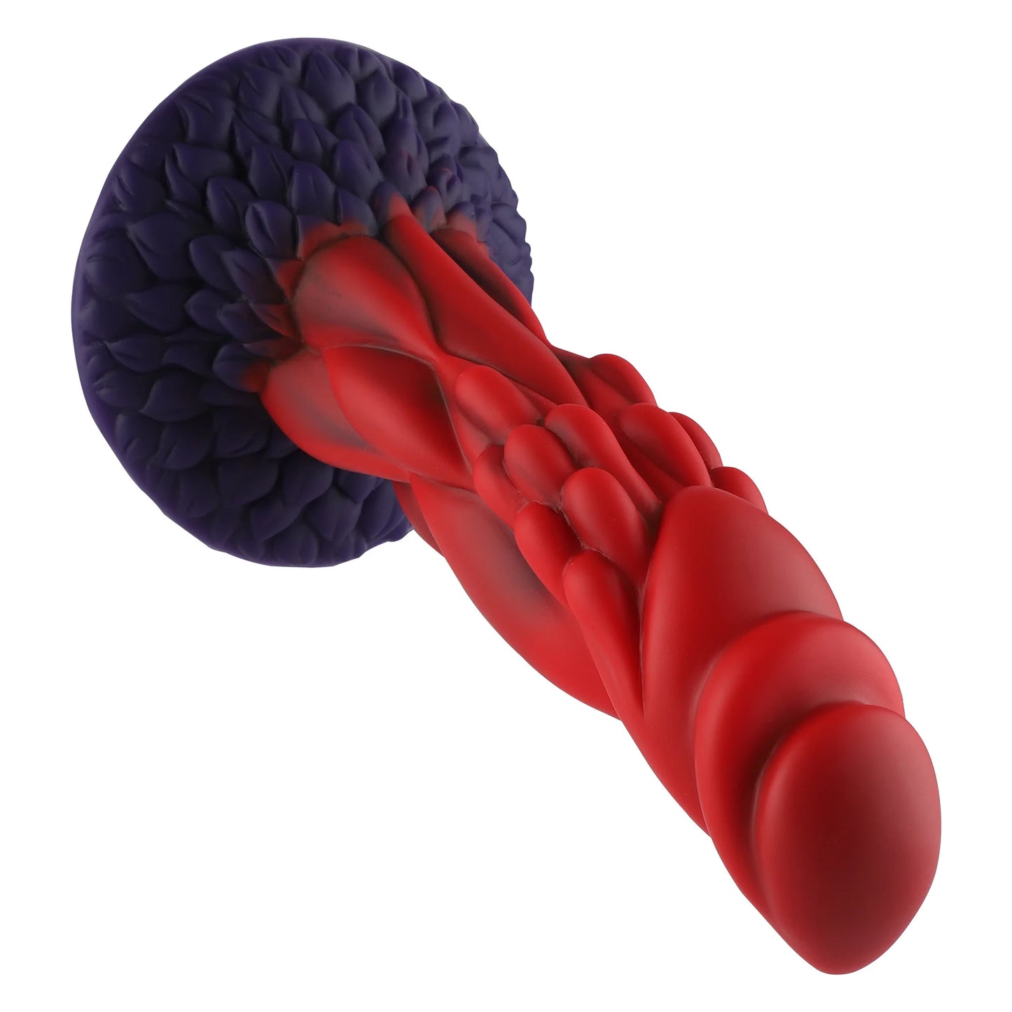 Wildolo Fantasy Saugnapf Dildo Nesbu - 21 cm, Rot | Realistisches Silikon-Vibrationsspielzeug für intensive Erlebnisse.