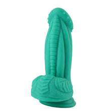 Fairy Fantasy Silikon Saugnapf Dildo Grün 20 cm - Realistisches Design, Freihändige Nutzung, Premium.