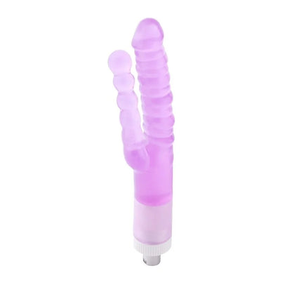 Doppelt gerippter 3XLR Dildo für Auxfun Basic Sexmaschine
