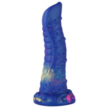 21 cm blauer Zungenmonster-Dildo mit Saugnapf | Strukturiertes Silikon | Schneller Versand