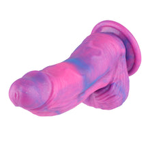 Rosa Riesen-Fantasy-Dildo mit starkem Saugfuß - 22 cm Silikon-Dildo für ultimativen Genuss und.
