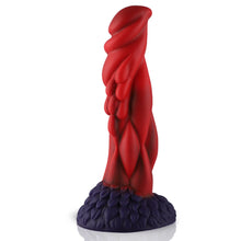 Wildolo Fantasy Saugnapf Dildo Nesbu - 21 cm, Rot | Realistisches Silikon-Vibrationsspielzeug für intensive Erlebnisse.