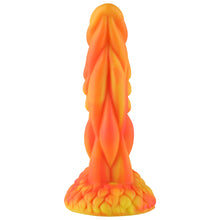 Wildolo Fantasy Saugnapf-Dildo Orange 21 cm - Vibrating Realistischer Oranger Dildo für freihändige Anwendung.