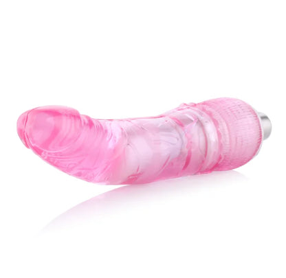 Anal pinker Dildo mit Krümmung 3XLR Connector für Auxfun Basic Sexmaschine
