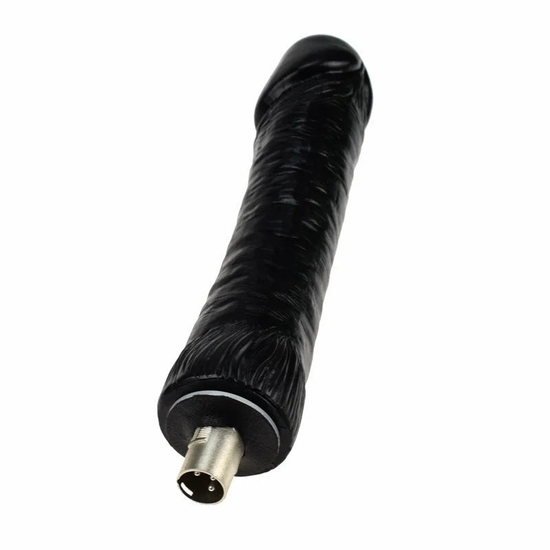 Extra großer schwarzer Dildo für die Auxfun Basic Sexmaschine 3XLR 24 CM