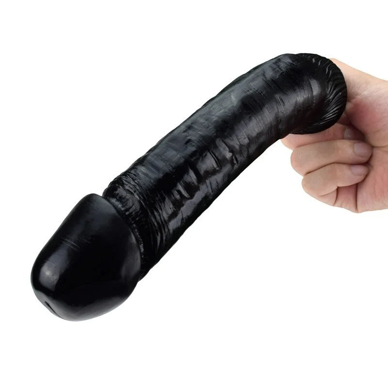 Extra großer schwarzer Dildo für die Auxfun Basic Sexmaschine 3XLR 24 CM