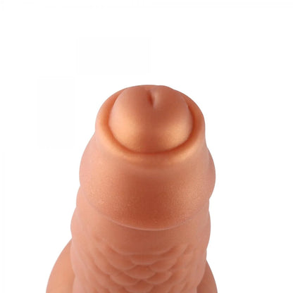 Hippo Fantasy XL Saugnapf-Dildo 20 cm - Einzigartige Form, Erhebungen & Rillen für intensive Stimulation
