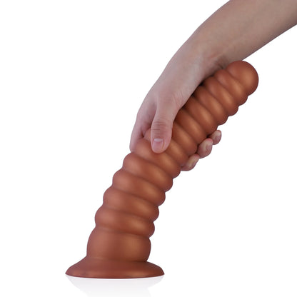 Erleben Sie ultimative Stimulation mit dem Anal Tower Rippensaugnapf-Dildo - XXL Größe (26 cm)