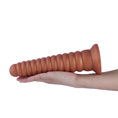 Erleben Sie ultimative Stimulation mit dem Anal Tower Rippensaugnapf-Dildo - XXL Größe (26 cm)