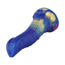 21 cm blauer Zungenmonster-Dildo mit Saugnapf | Strukturiertes Silikon | Schneller Versand
