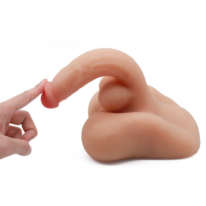 Taboo Toys Realistischer Mega Dildo mit Anus und Saugnapf - 18 cm für ultimative Hände-frei.