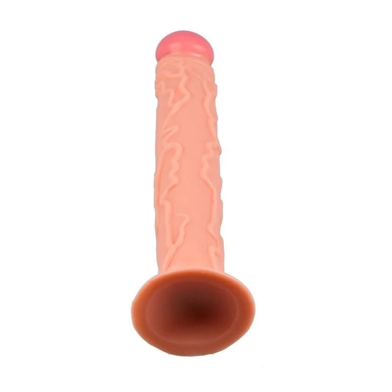 Extra Groß XXL 34 cm Saugnapf-Dildo für tiefe Penetration und maximale Stimulation - realistisch.