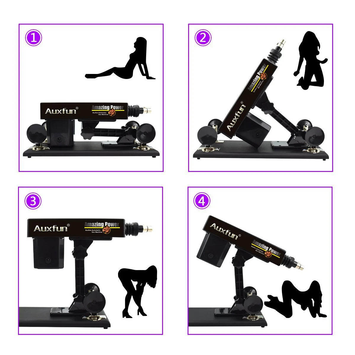 Auxfun® Basic Sexmaschine Paket Romeo Für ihn und sie!
