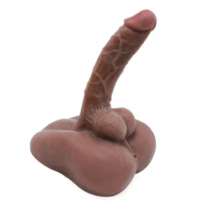 Realistischer 2-in-1 Masturbator mit Dildo & Anus - 18 cm flexibles Design für ultimativen Genuss