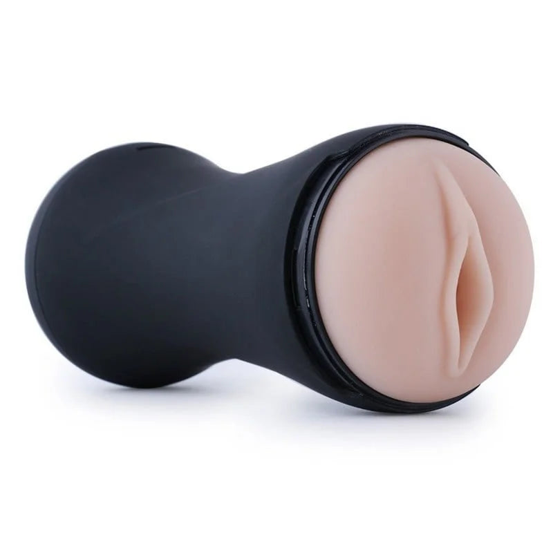 Pocket Pussy für die QAC Sexmaschinen realistische Vagina mit Vibration! Schwarz