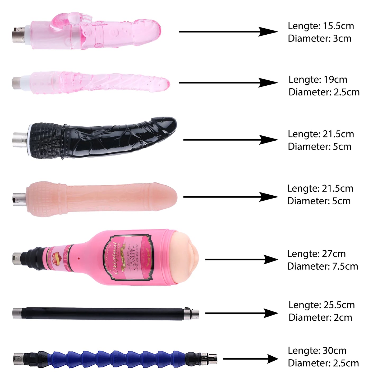 Auxfun® Basic Sexmaschine Paket Romeo Für ihn und sie!