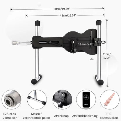 Einzigartige Ukulele Sexmaschine – Verstellbar, Leistungsstark & 3 Aufsätze
