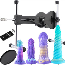 Ukulele Sexmaschine – 4 Fantasiedildos, Saugnapf & kabellose Steuerung