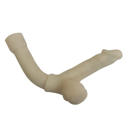 Realistischer 145 CM Silikon-Dildo mit Saugnapf für Sexpuppe Judy - Verwandle dich in einen Shemale-Sex.