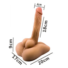 Taboo Toys Realistischer Mega Dildo mit Anus und Saugnapf - 18 cm für ultimative Hände-frei.