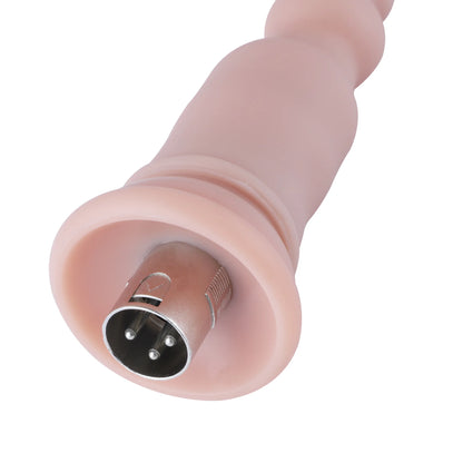 Anal Dildo 3XLR für Auxfun Basic Sexmaschine Beige 21 cm