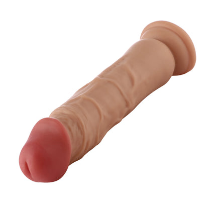 Dildo 3XLR für die Auxfun Basic Sexmaschine Beige 19 cm