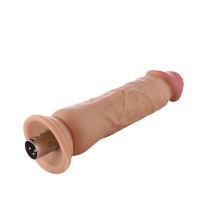 Dildo 3XLR für die Auxfun Basic Sexmaschine Beige 19 cm