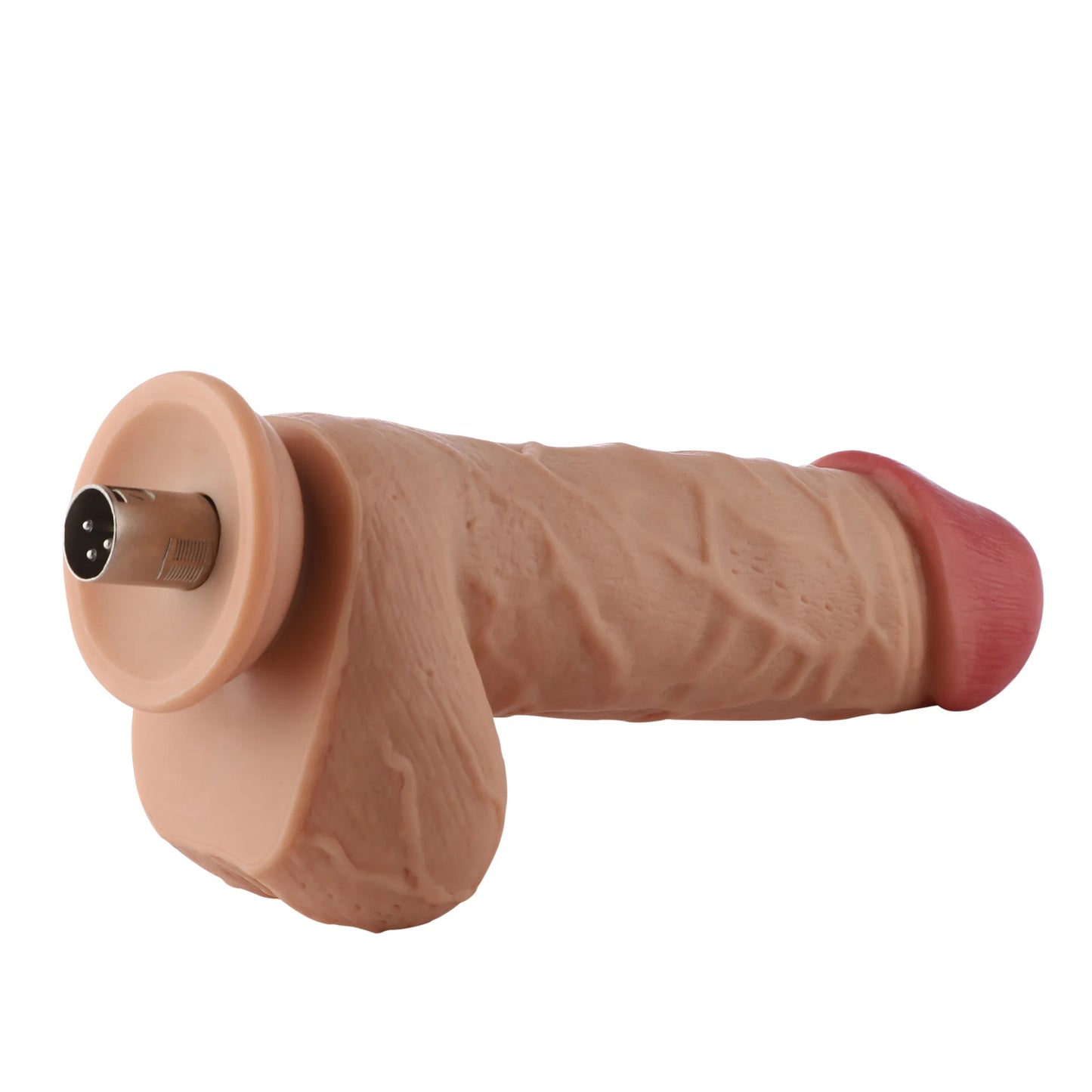 Dildo 3XLR für die Auxfun Basic Sexmaschine Beige 22 cm Extra Dick