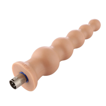 Rippendildo 3XLR für Auxfun Basic Sexmaschine Beige 21 cm