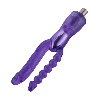 Doppelrippiger 3XLR Dildo für Auxfun Basic Sexmaschine 23 cm