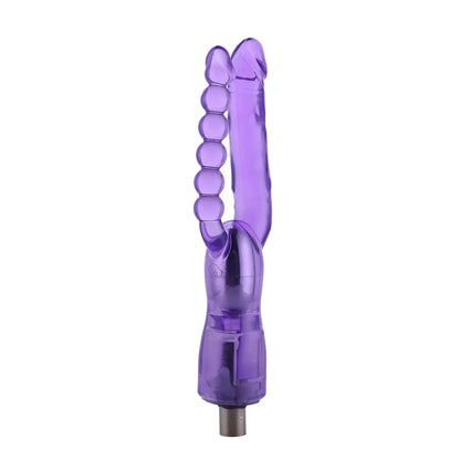 Doppelrippiger 3XLR Dildo für Auxfun Basic Sexmaschine 23 cm
