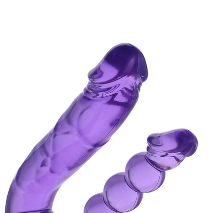 Doppelrippiger 3XLR Dildo für Auxfun Basic Sexmaschine 23 cm